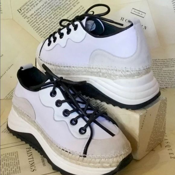 Free People Sneaker Aura Platform Suede Nylon - Picture 5 of 7